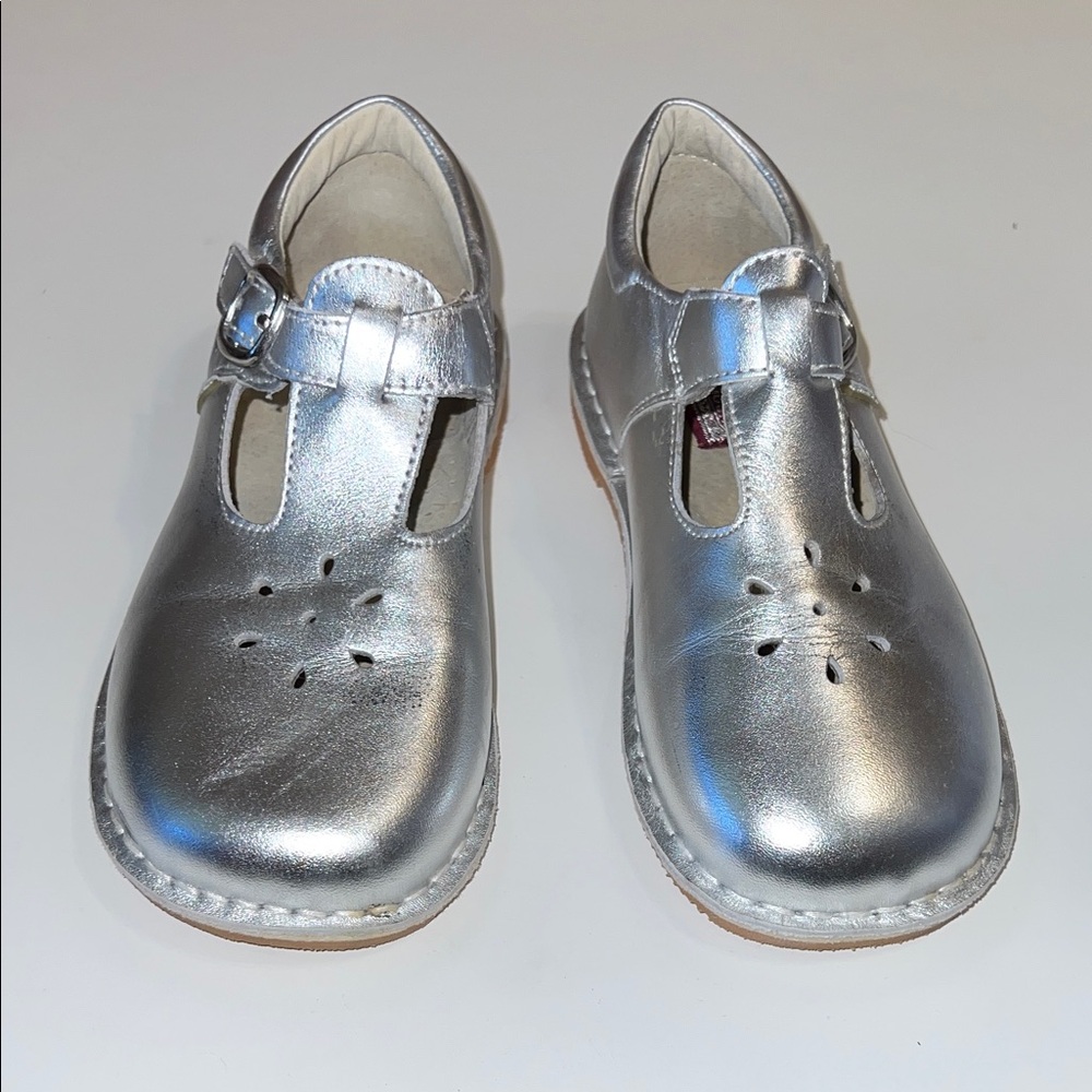Lamour Silver Girl Kids Shoes with Buckle
